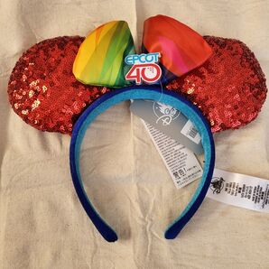 ディズニー カチューシャ Epcot エプコット disney 海外 スパンコール WDW ウォルトディズニーワールド ヘアアクセ