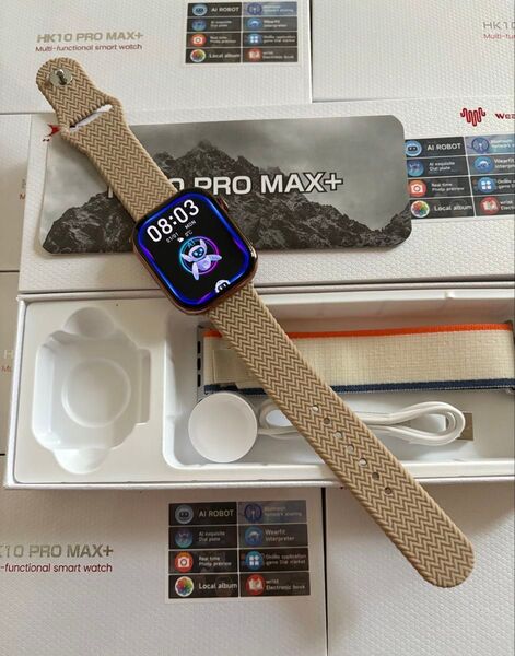 HK10 PRO MAX+ 次世代スマートウォッチ カラー2025年最新モデルAIロボット搭載!
