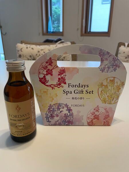 FORDAYS Spa Gift Set 和花の香り ナチュラルDNコラーゲンドリンク100ml