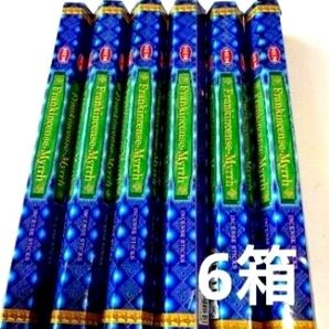 浄化香 ★6箱セット★HEM お香 フランキンセンスミルラ ヘム お香 インド香 占い パワーストーン 邪気祓い