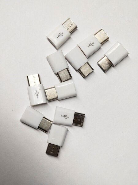 microUSB to USB Type-C変換アダプタ 10個セット