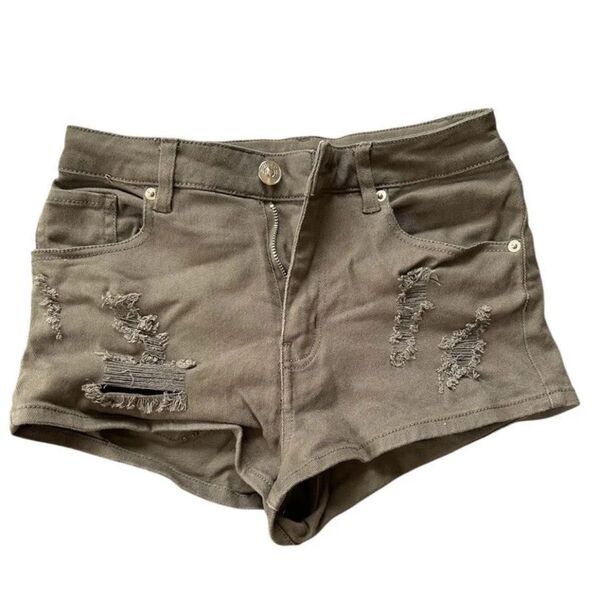【美品】H&M DIVIDED ショートパンツ ホットパンツ カーキ 34 Mサイズ程度