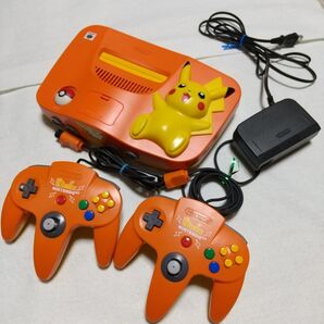 ニンテンドー64 ピカチュウ バージョン 本体 コントローラー ACアダプター
