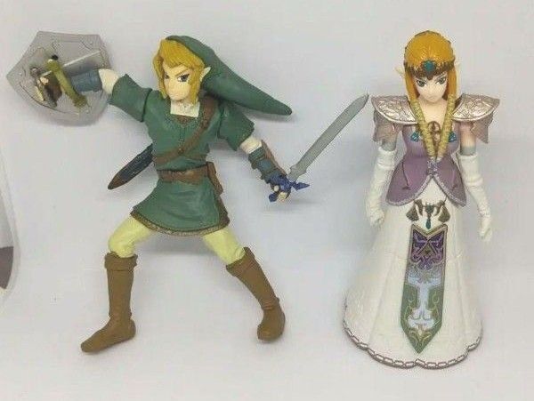ゼルダの伝説 リンク ゼルダ姫 フィギュア 2体セット