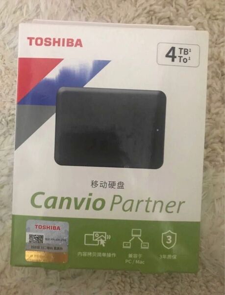TOSHIBA Canvio Partner ポータブルハードディスク 4TB