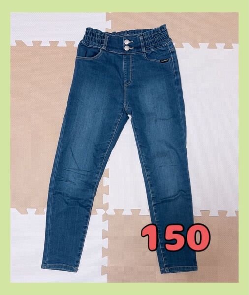 子供服 女の子 男の子 キッズ デニム パンツ ズボン ストレッチ 150サイズ