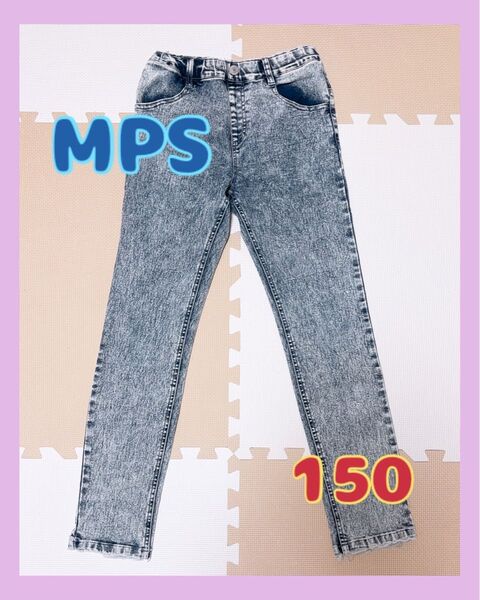 子供服 MPS デニムパンツ おしゃれジーンズ スキニー ズボン 150サイズ 女の子 男の子