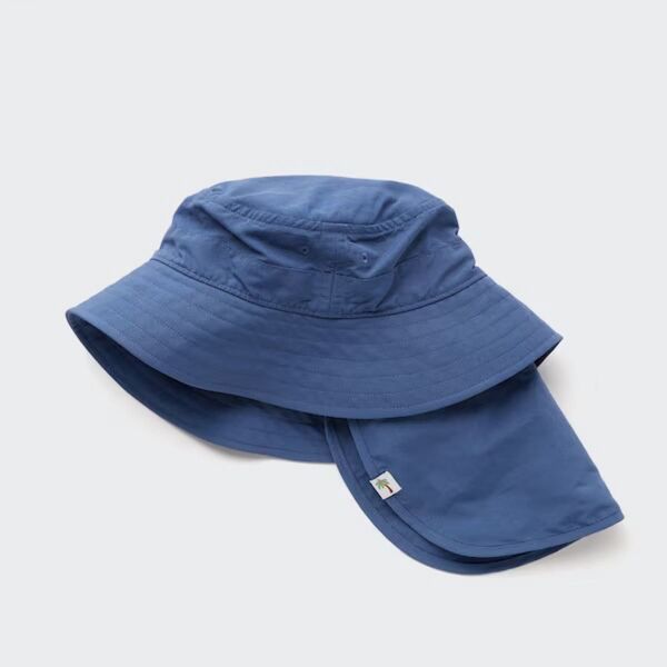 新品同様★ユニクロ★UVカットハット 帽子S-M 紺ネイビー