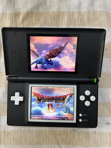 任天堂 DSライト (ジェットブラック) ボタンカスタム 充電器セット!