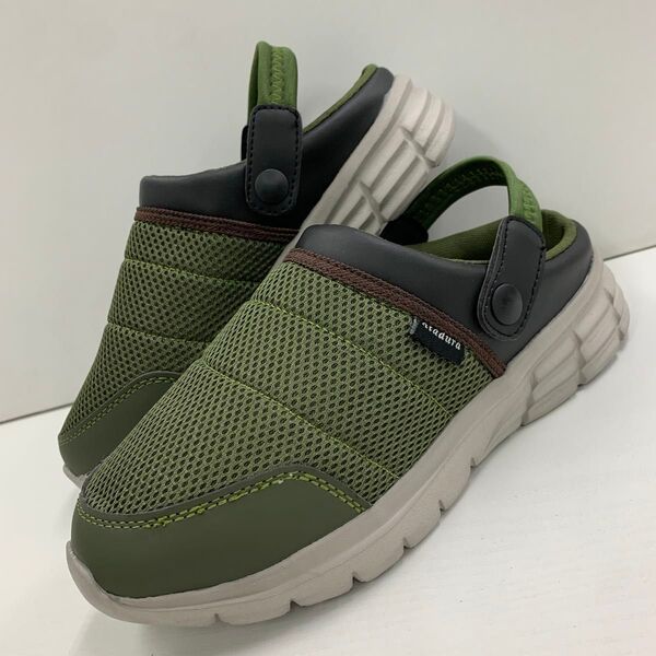 新品★メンズ★Lサイズ★軽量メッシュサボサンダル 緑 2748