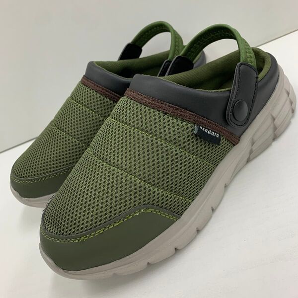 新品★メンズ★LLサイズ★軽量メッシュサボサンダル 緑 2748