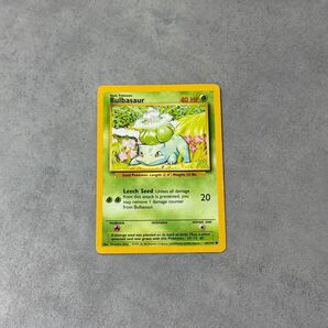 旧裏ポケモンカードゲームフシギダネBulbasaur 44/102 Pokmon Card Base Set 英語版1999年製