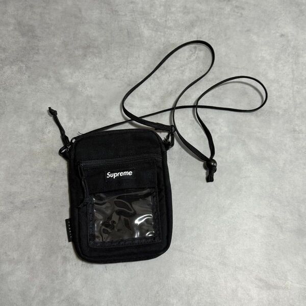 Supreme シュプリーム Neck Pouch ショルダーポーチ ブラック CORDURA社製生地使用。 ブラック バッグ 黒