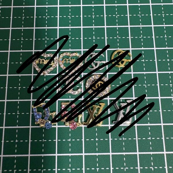 ロゴミックスネイルパーツ10個セット まとめ売り ネイル レジン デコ