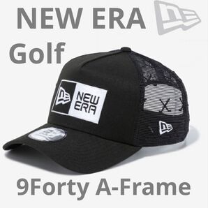 NEW ERA ニューエラ 9FORTY A-Frame Golf ゴルフ キャップ ボックスロゴ ブラック 13517943