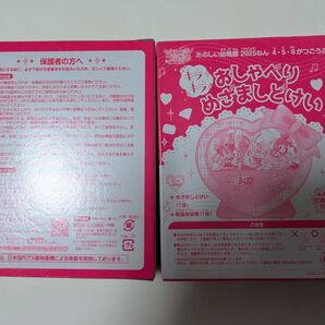 たのしい幼稚園2025年4.5.6月号付録キミとアイドル プリキュア きらきら おしゃべりめざましどけい×②