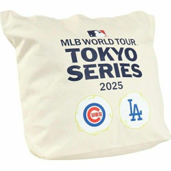 メジャーリーグベースボール キャンバストートバッグ MLB東京シリーズ TOKYO SERIES アイボリー ドジャース LA