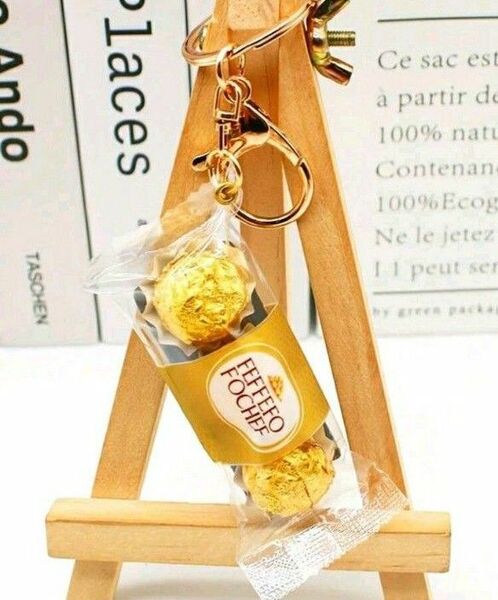 フェレロ ロシェっぽい ミニチュア マスコット キーホルダー 1個