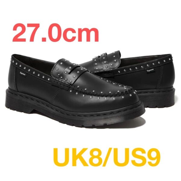 Supreme × Dr.Martens Studded Penton Loafer Black ローファー ドクターマーチン