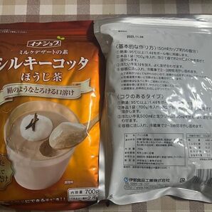 700g×2袋 イナショク シルキーコッタ ほうじ茶 パンナコッタ 焙じ茶 ミルクプリン 冷菓 洋菓子 製菓材料