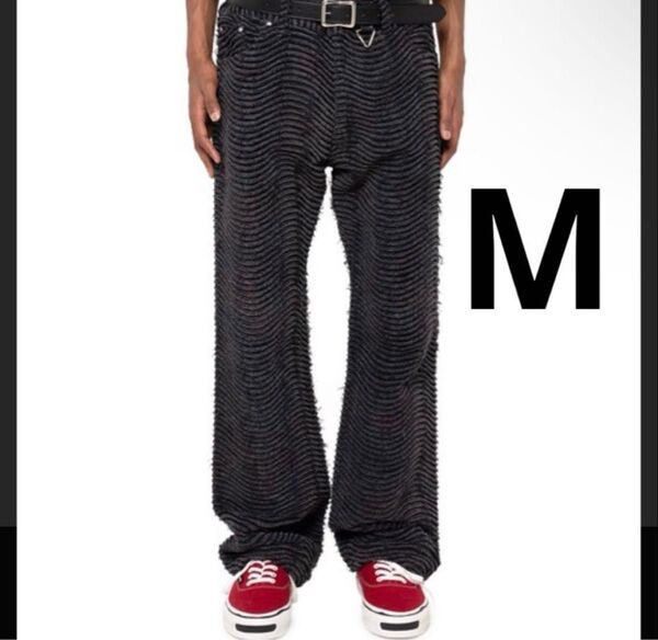 Wave Denim Pants KAMIYA 23AW 黒 パンツ