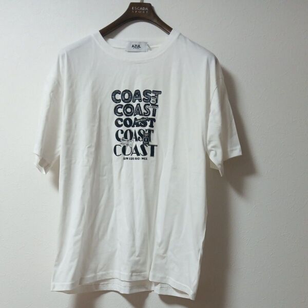 新品未使用 タグ付き AZUL by moussy COAST ロゴTシャツ ホワイト