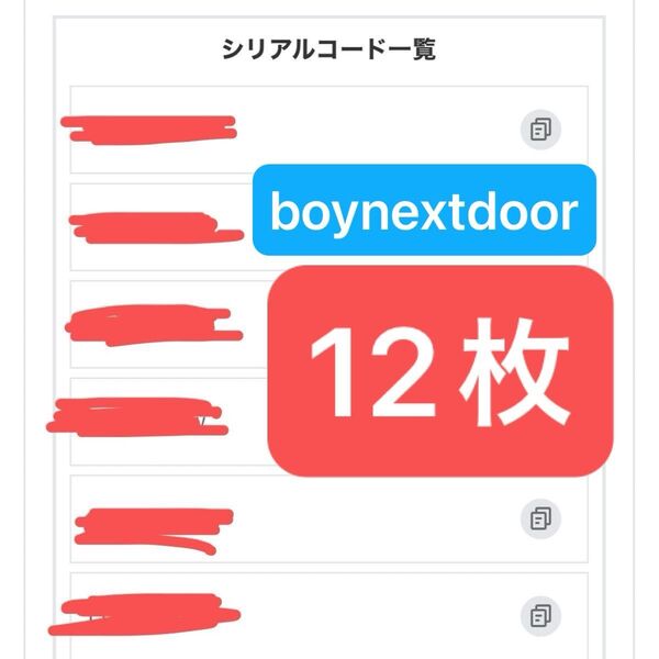 【boynextdoor】No Genre・シリアルコード/12口