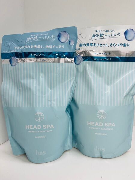 深体験 ベッドスパ エイチアンドエス リフレッシュ さらつや シャンプー トリートメント 1セット