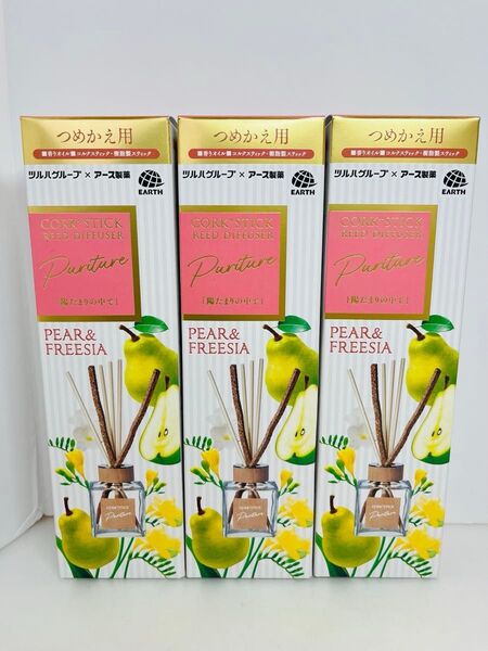 アース スッキーリ コルクプラス スティック ピュリチャー 陽だまりの中で つめかえ用 芳香剤