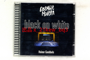 ★盤面良好★ハイナー・ゲッペルス『ブラック・オン・ホワイト』アンサンブル・モデルン Goebbels『Black On White』Ensemble Modern