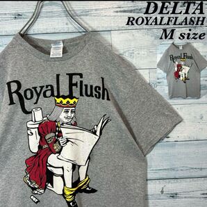 《希少》DELTA ROYALFLASH ビッグイラスト Tシャツ ストリート 古着 M 90s 00s