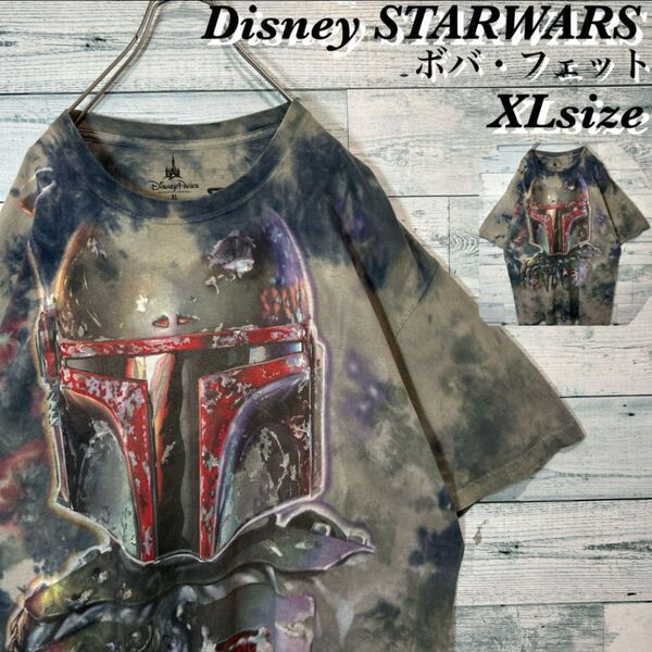 〈超希少〉Disney STARWARS ボバ・フェット タイダイ柄 TEE 00s 90s Tシャツ