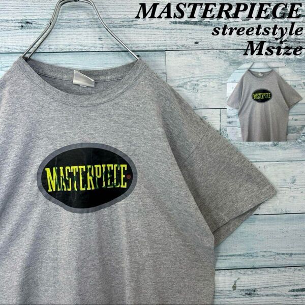 〈激レア〉MASTERPIECE センターロゴ Tシャツ ストリート TEE 半袖Tシャツ M