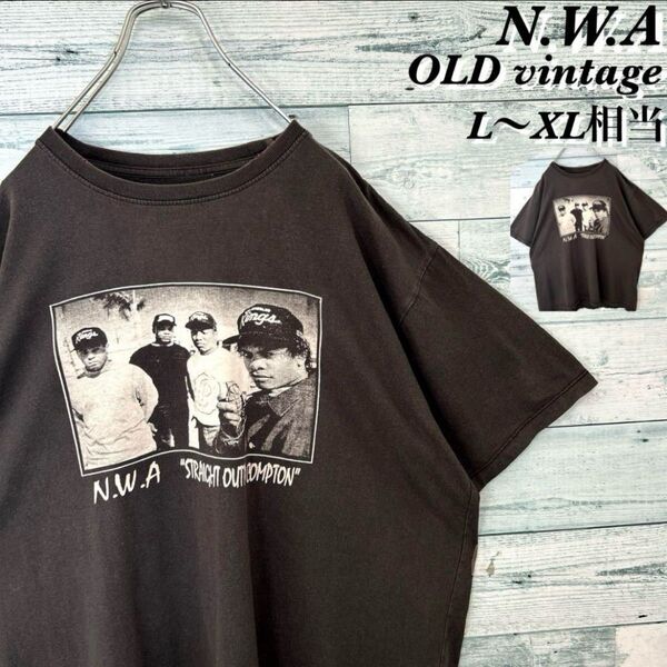〈鬼フェード〉90s 00s N.W.A Tシャツ vintage ルーズ ビンテージ 古着 アメリカ ストリート