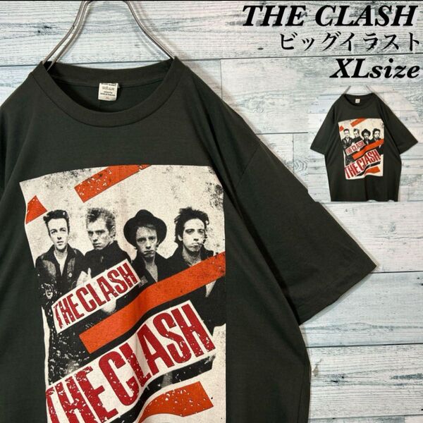〈ビッグサイズ〉The crash ビッグイラスト Tシャツ XL ストリート 半袖Tシャツ バンド