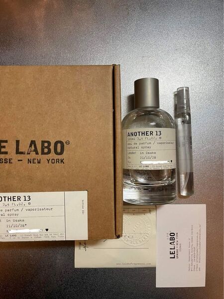 新品 国内正規品 お試し香水 10ml ルラボアナザー13 LELABO ANOTHER 13