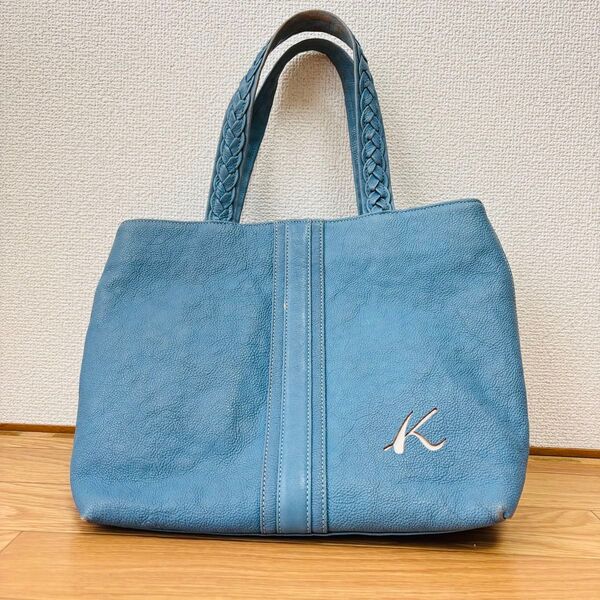 キタムラ ハンドバッグ Kitamura レザー バッグ ブルー