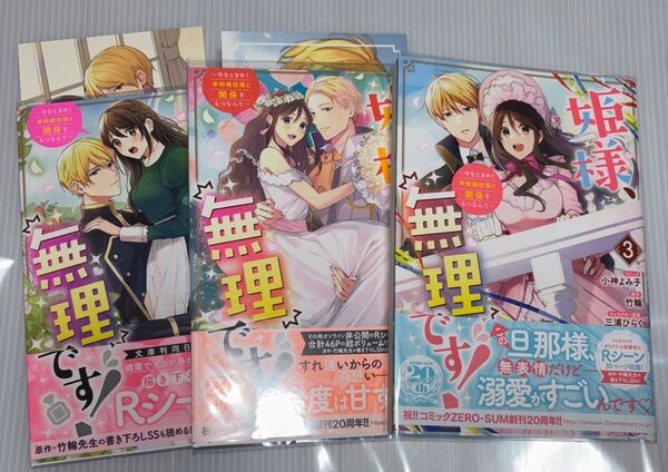 姫様、無理です!~今をときめく宰相補 1〜3 (ZERO-SUMコミックス) 竹輪 TSUTAYA特典2枚付