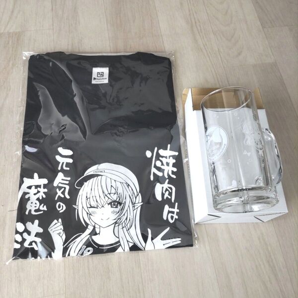 牛角×ホロライブ コラボ 不知火フレア Tシャツ&ジョッキ 新品 牛角×ホロライブ VTuber