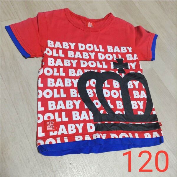 BABYDOLL〈ベビードール〉 半袖Tシャツ レッド 120サイズ キッズ 子供服