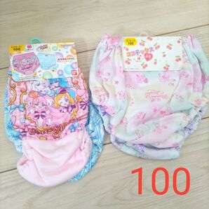 女の子 ショーツ(パンツ) わんだふるぷりきゅあ ココチックス 100サイズ 新品 ラメあり きゃらふるインナー
