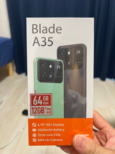 ZTE ZTE スマートフォン Blade A35 ファントムブラック SIMフリー Android 14 !