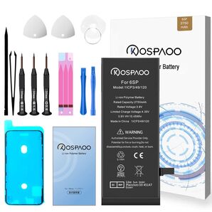 For iPhone6s Plus 互換バッテリー 『工具セット』 標準容量 交換ビデオ 2750mAh PSE準拠 交換修理