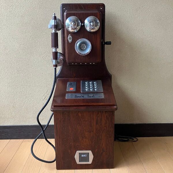 クラシックピンクTEL アンティーク 電話 ヴィンテージ 昭和レトロ 大正 インテリア 雑貨 家具 電話機 浪漫電話 木製