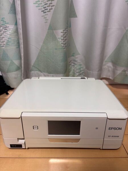 EPSON プリンター ホワイト EP-808AW おまけ未使用インク5つ付き