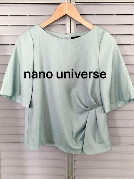 nano universe ナノユニバース 半袖ブラウス