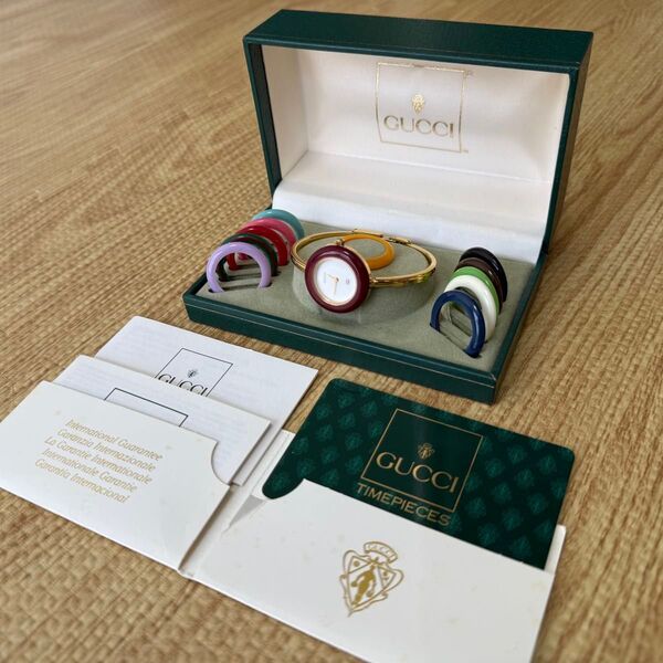 【希少】グッチ GUCCI チェンジベゼル 腕時計 TIMEPIECES