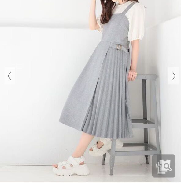 ハニーズ HONEYS プリーツ切替ジャンスカ ワンピース