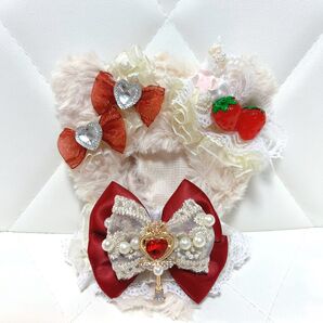 ぬい服 ちびぐるみ いちごのミルフィーユ