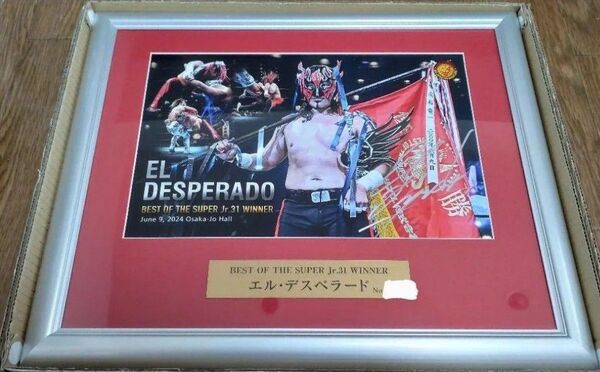 エル・デスペラード 直筆サイン入りフォトフレーム BEST OF THE SUPER Jr.31優勝記念